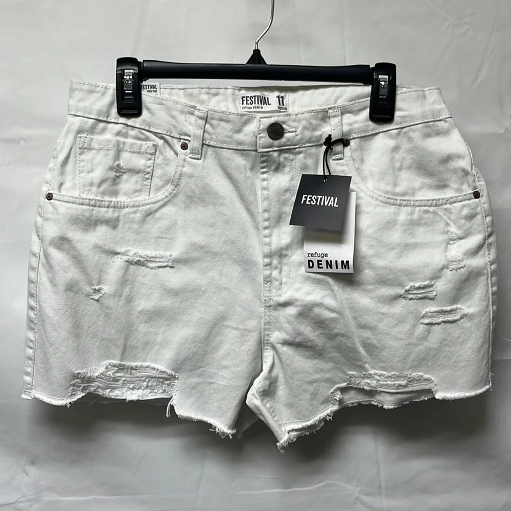 REFUGE High Rise Shorts. - Picture 1 of 3